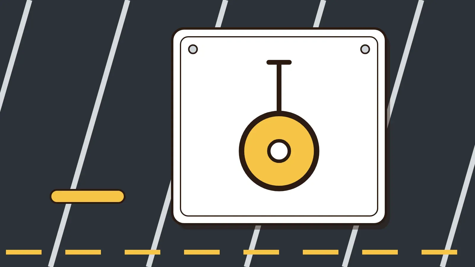 Illustration: a car on a string swinging back toward a dealership sign